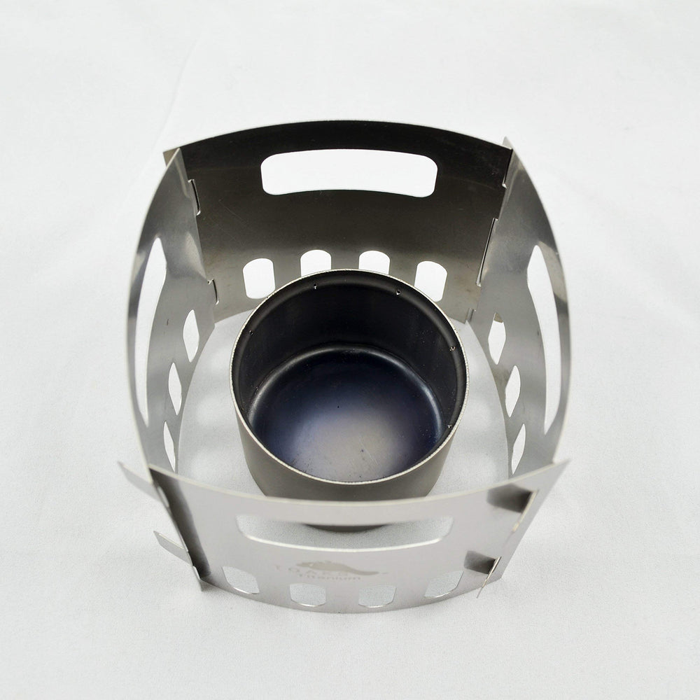 TOAKS Titanium Siphon Stove optimized 30–50 ml burn for quick boils.