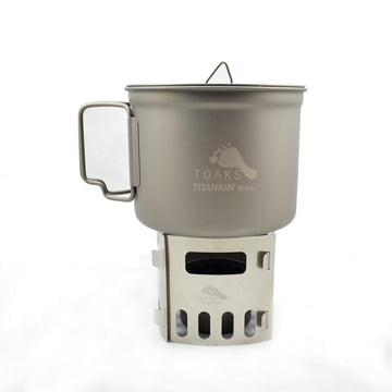 TOAKS Titanium Siphon Stove with optional separate accessories enables flexible setups.