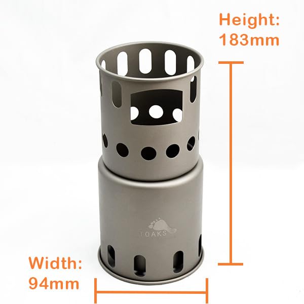 TOAKS Titanium Small Collapsible Stove collapsed compact for easy packing