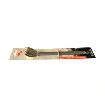 TOAKS titanium spork designed in California, China-made for outdoor use