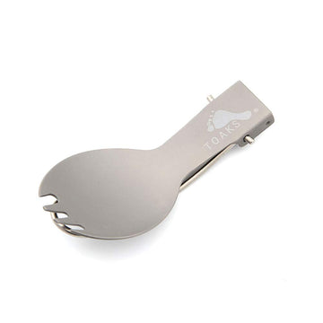 TOAKS lightweight 18 g spork ideal for ultralight adventures.