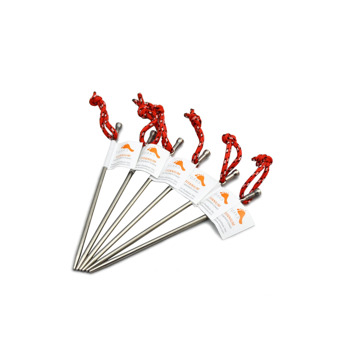 TOAKS titanium tent stake nail for ultralight camping and quick secure anchoring