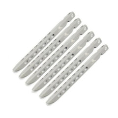 TOAKS Titanium V-shaped tent stake for secure anchoring in windy conditions