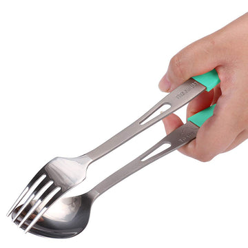 TOAKS Titongs Set connector joining spoon and fork for compact kit