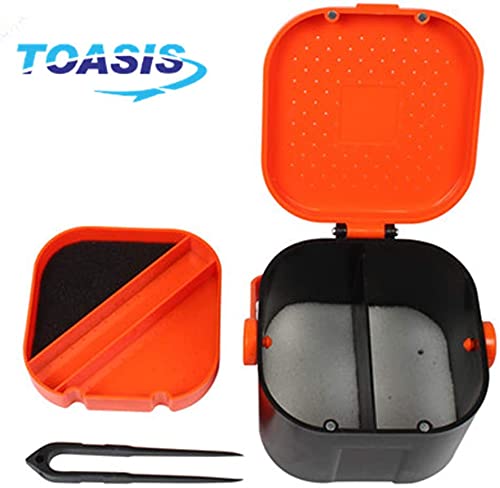 Toasis live bait box rear view showing dual compartments