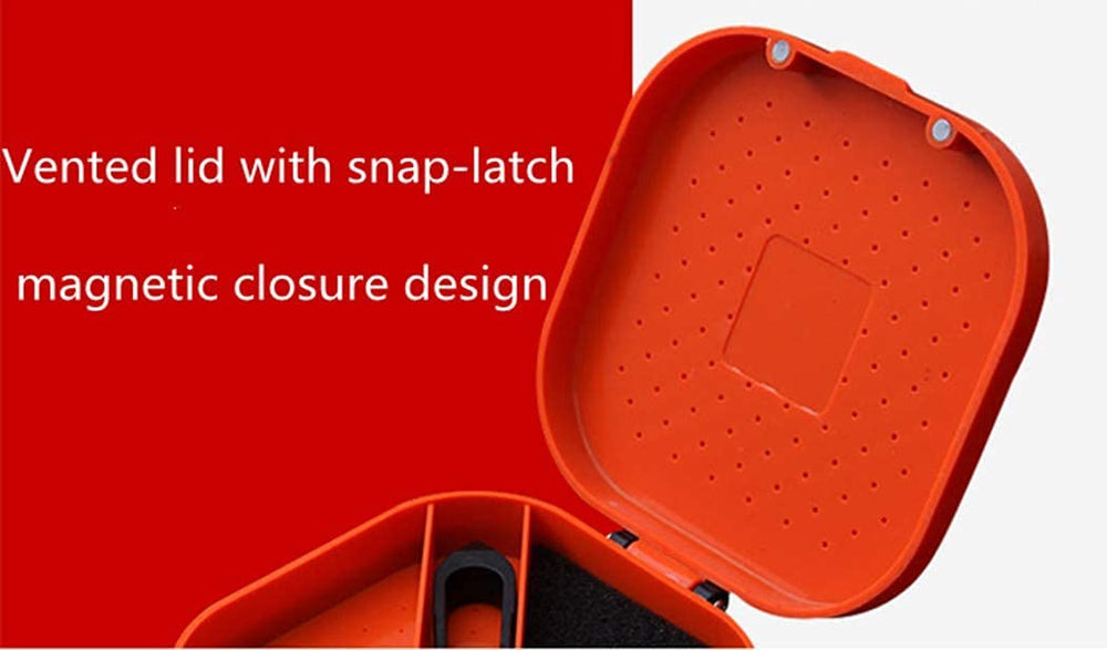Vented lid with snap-latch and magnetic closure