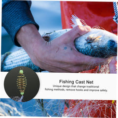 TOBBOMEY bottom reinforced freshwater net durability for repeated throws