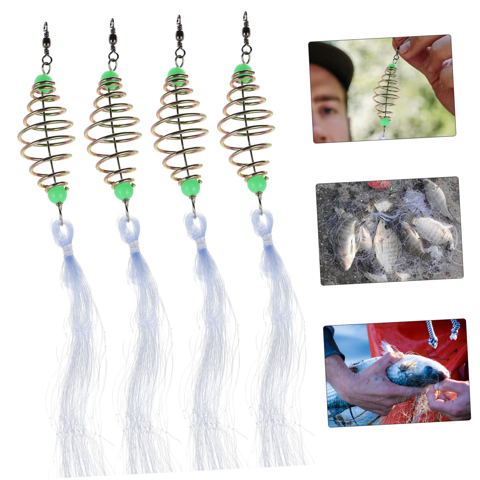 TOBBOMEY nylon bait net durable and portable for long lasting use
