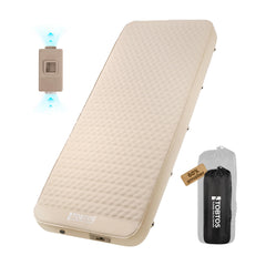 TOBTOS 4-inch self-inflating sleeping pad with electric pump for quick setup