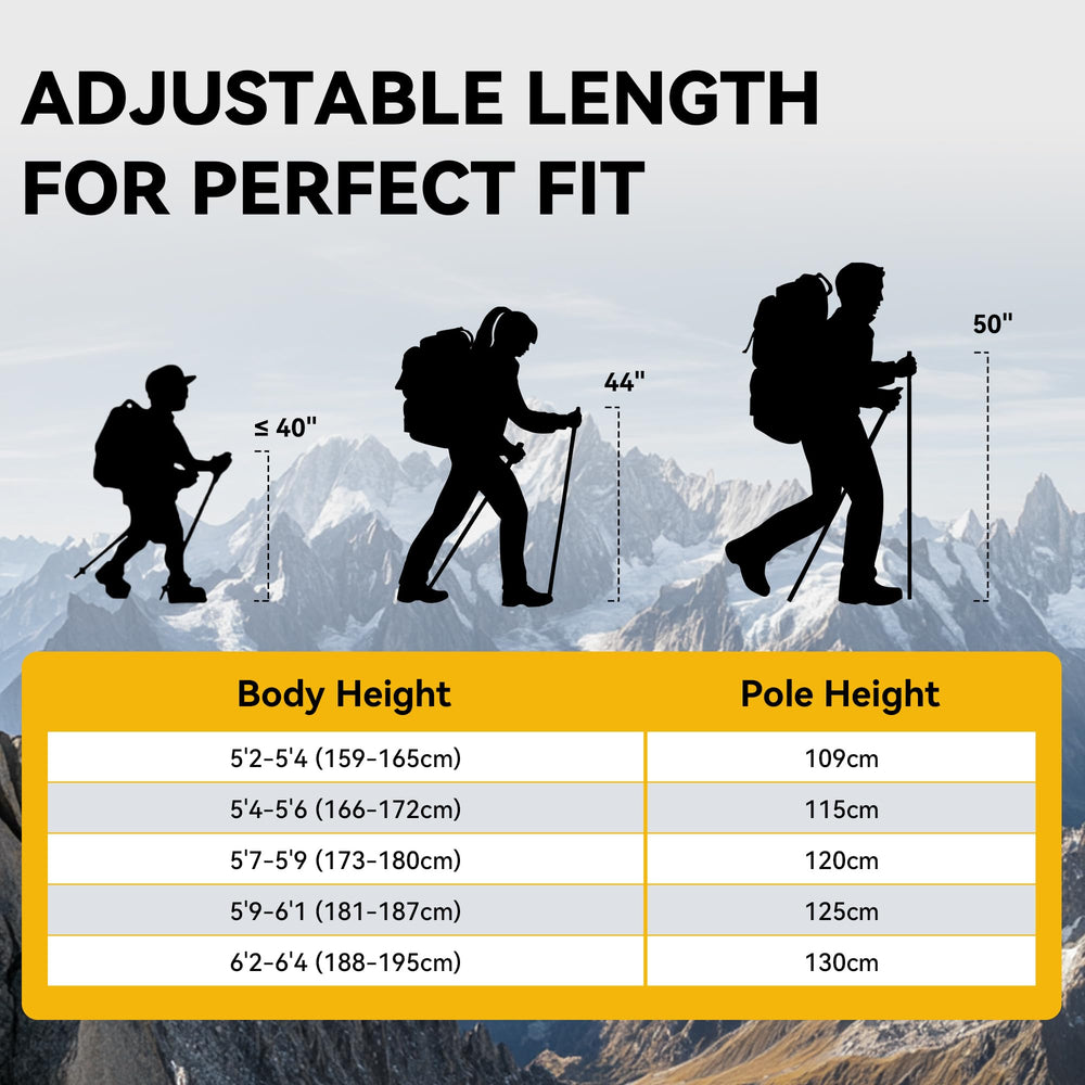 TOBTOS 7075 aluminum poles deliver durable performance in all weather.
