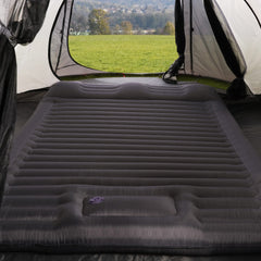 TOBTOS double sleeping pad built-in pillow supports neck alignment during restful camping nights