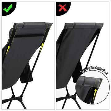 TOBTOS folded chair fits into compact storage bag for portability