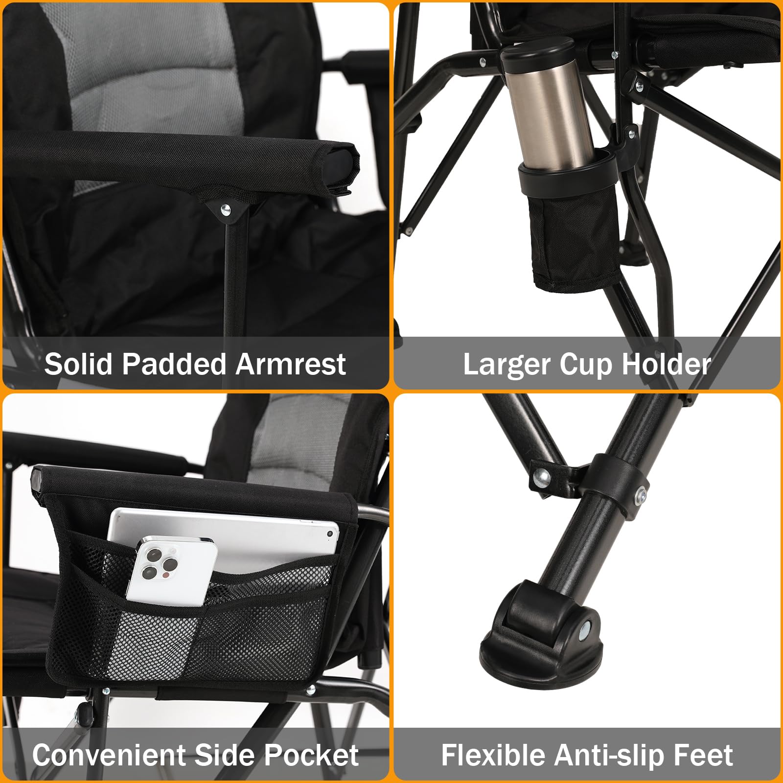 TOBTOS soft-armrests detail supports comfortable standing and lounging.