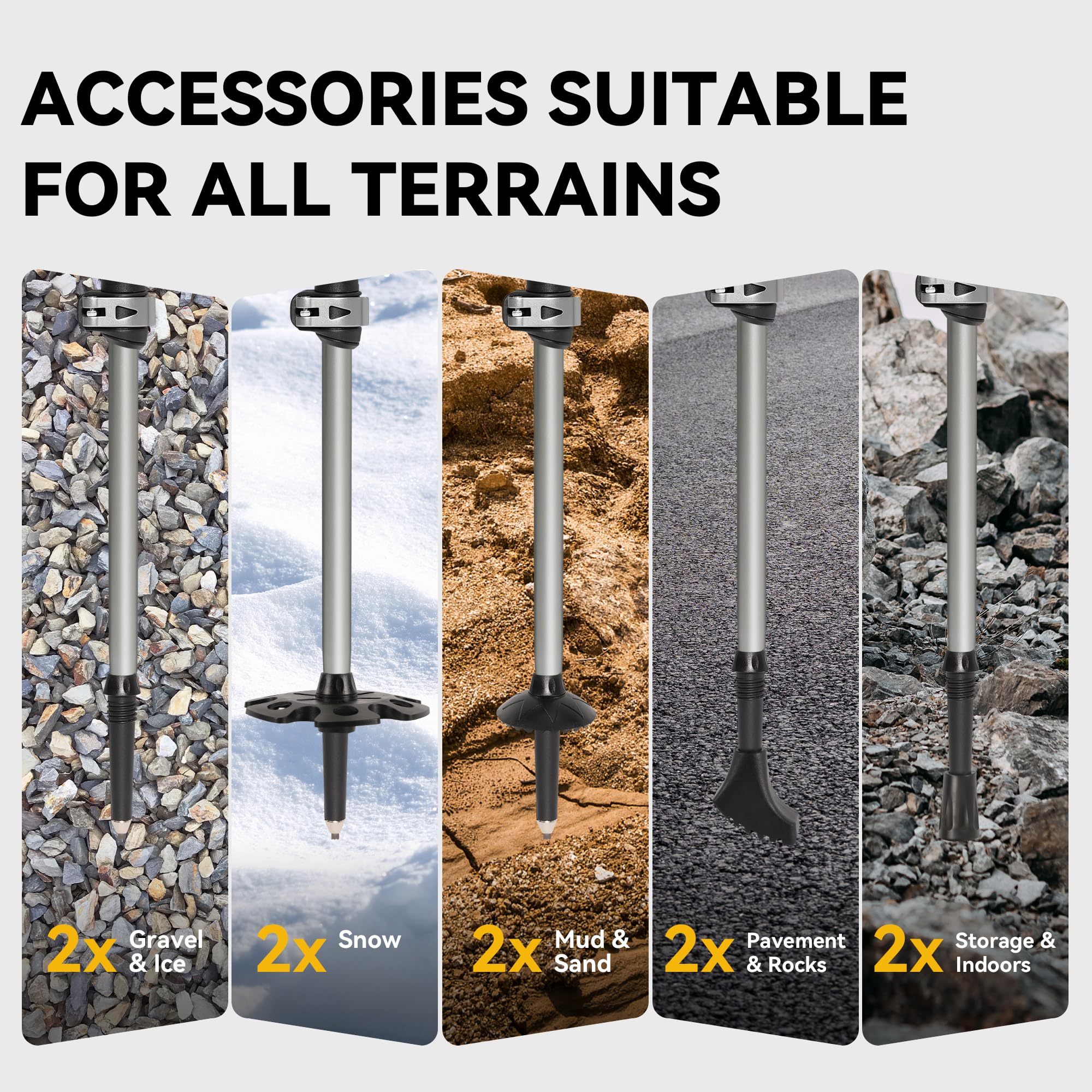 TOBTOS compact poles pack neatly in a backpack for travel.