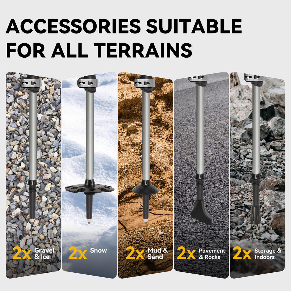 TOBTOS compact poles pack neatly in a backpack for travel.