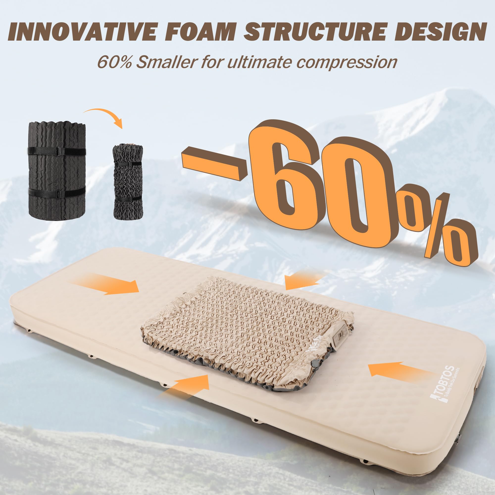 TOBTOS soft knit cover delivers silent, comfortable turns during sleep