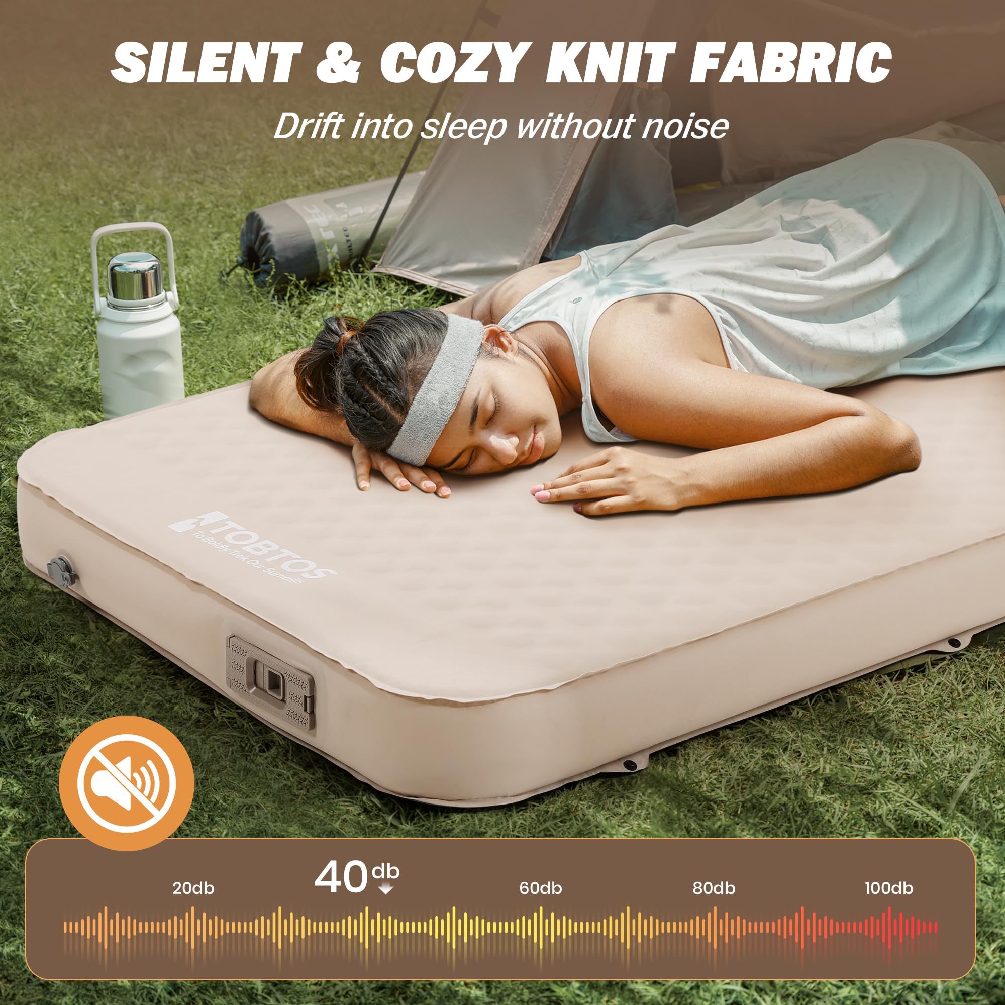 TOBTOS two-pad setup can form a double bed for couples or families