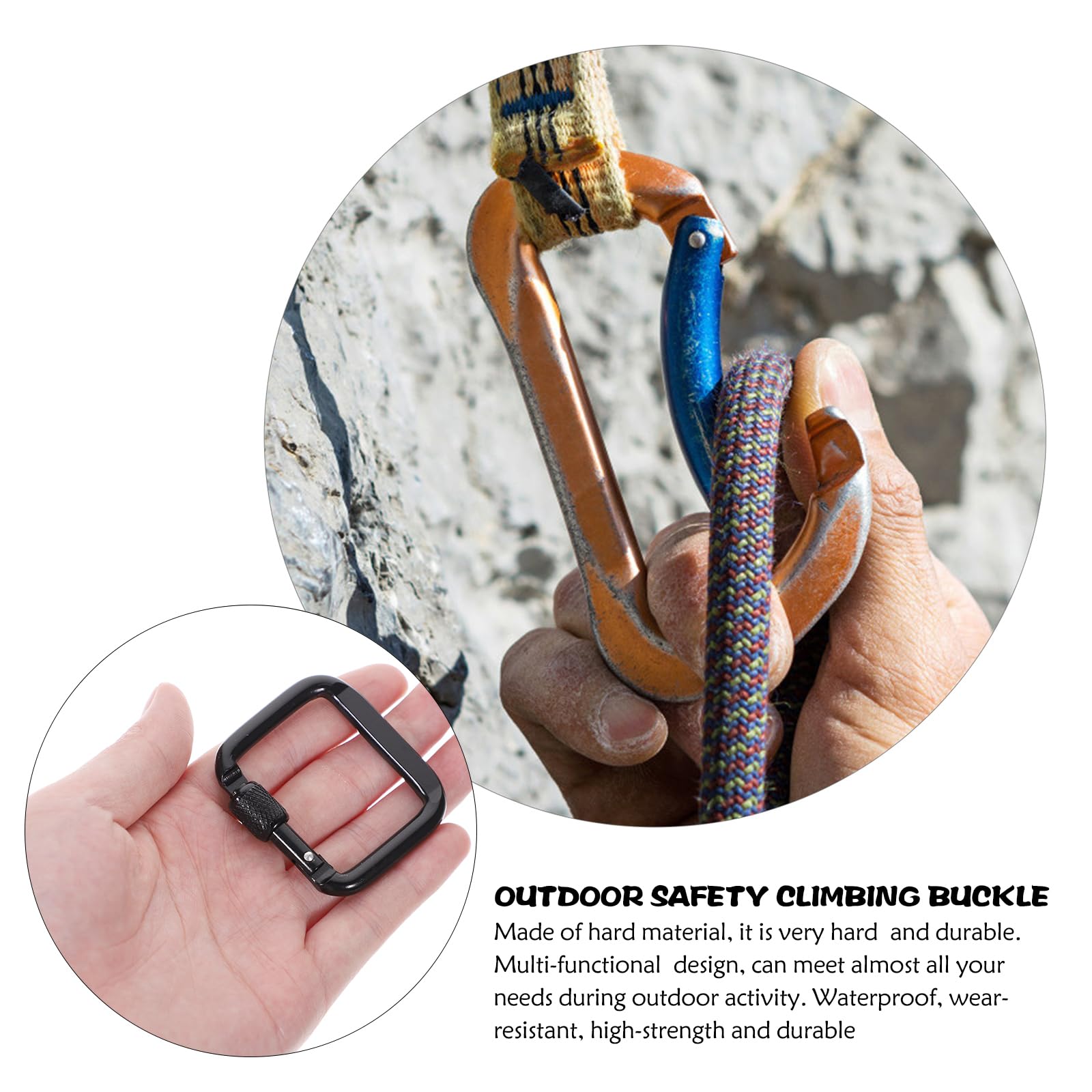 Toddmomy craft carabiner adds decorative touch to gear.