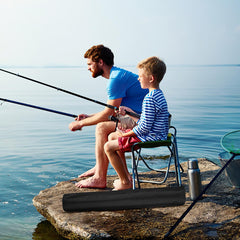 Toddmomy aluminum rod holder keeps camping poles organized and ready