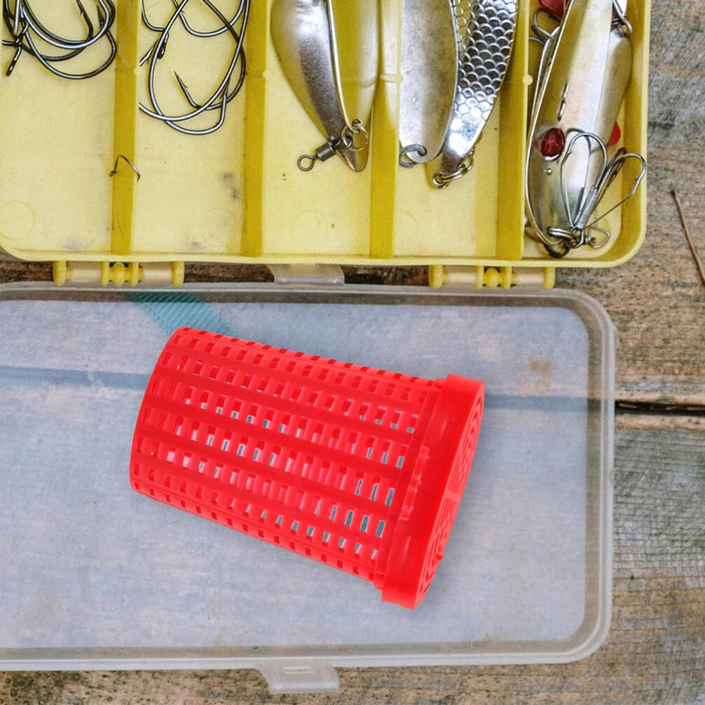 20-pack Toddmomy bait cages arranged for fishing tackle setup