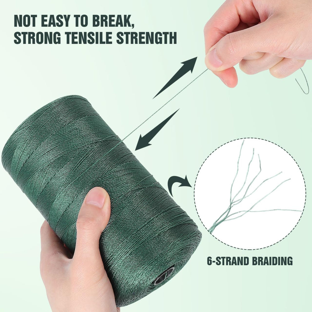 Toddmomy dark green nylon net repair rope ready for marine use.
