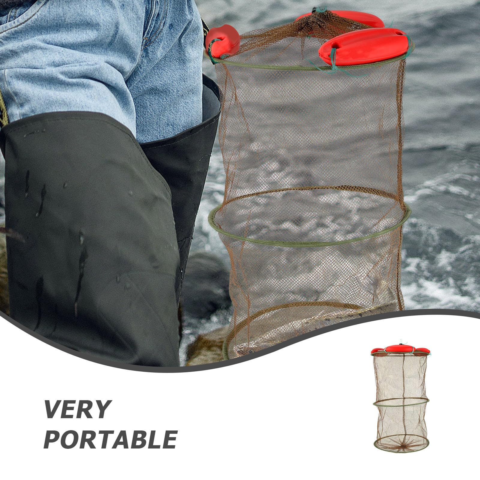 Toddmomy deep mesh holding multiple catches securely during handling