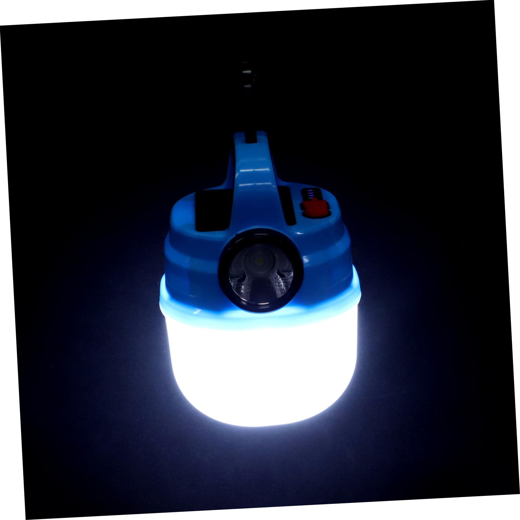 Toddmomy handheld solar camping lamp - front view, compact and bright.