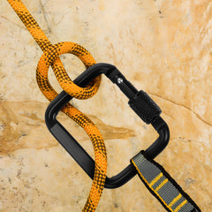 Toddmomy hiking carabiner compact clip for one-handed use.