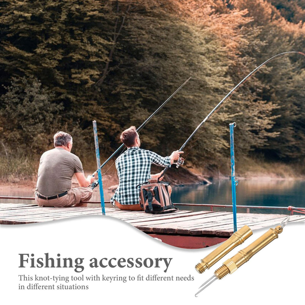 Toddmomy hook-setting knotting device aids consistent knots during outings.