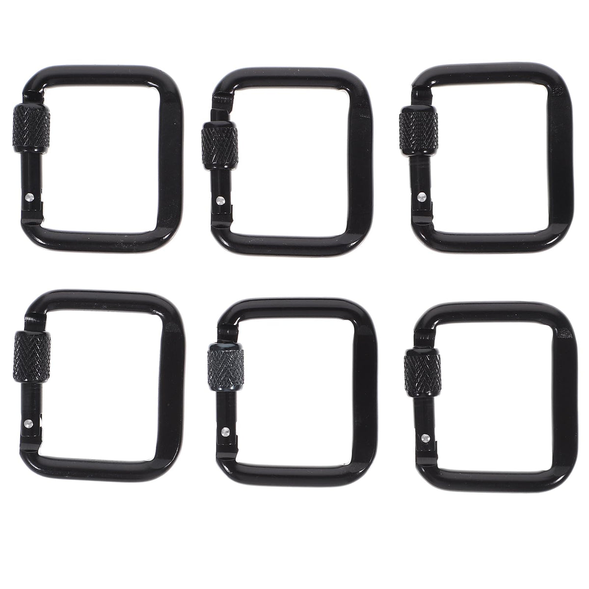 Toddmomy outdoor square carabiner keychain secures everyday items.