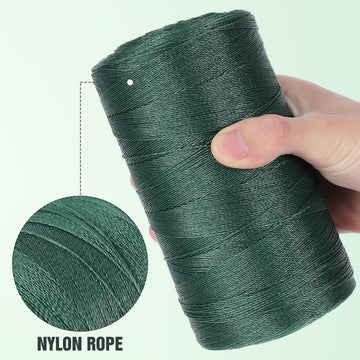 Toddmomy outdoor camping rope in dark green for tents and trails.