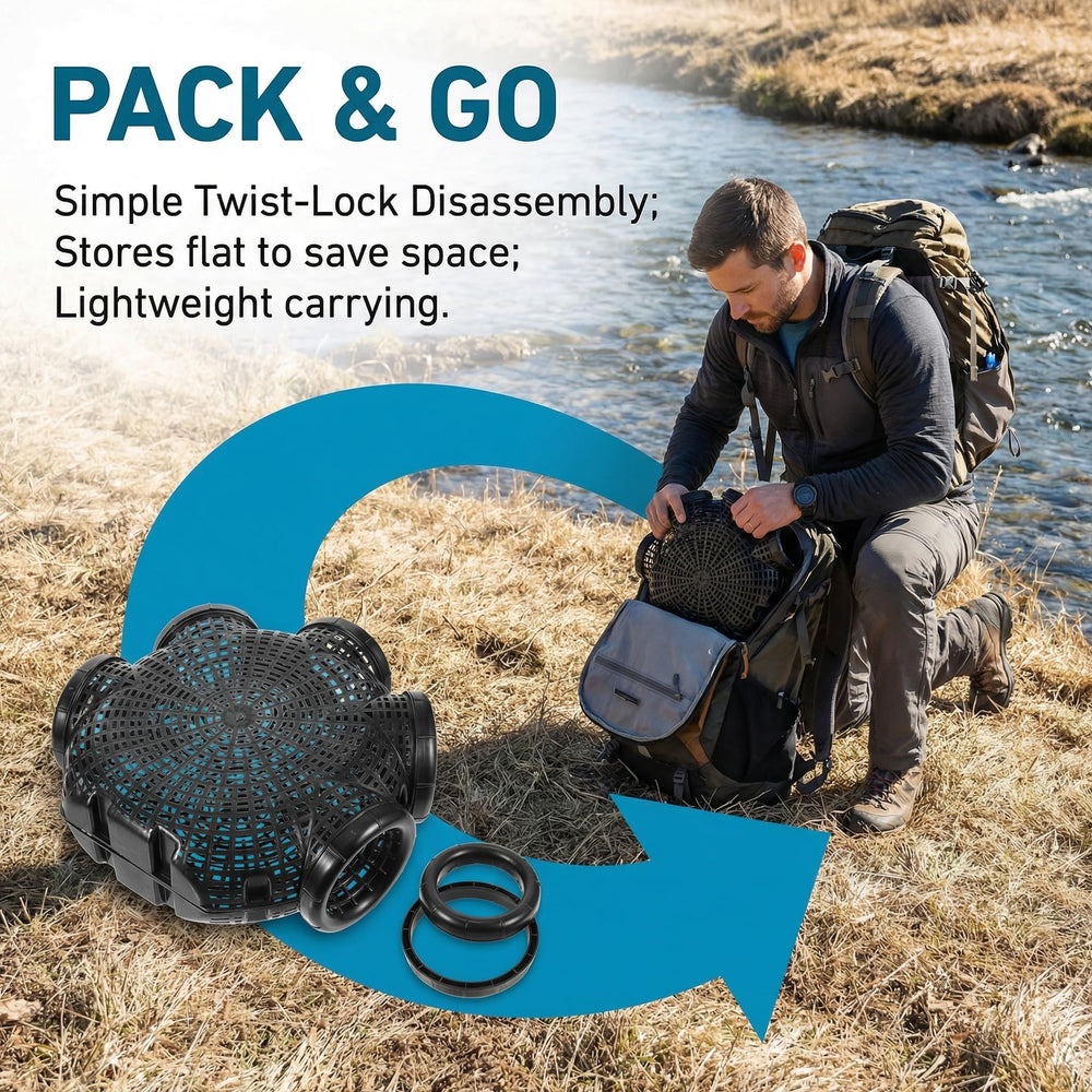 Toddmomy trap suitable for lakes, ponds, and rivers