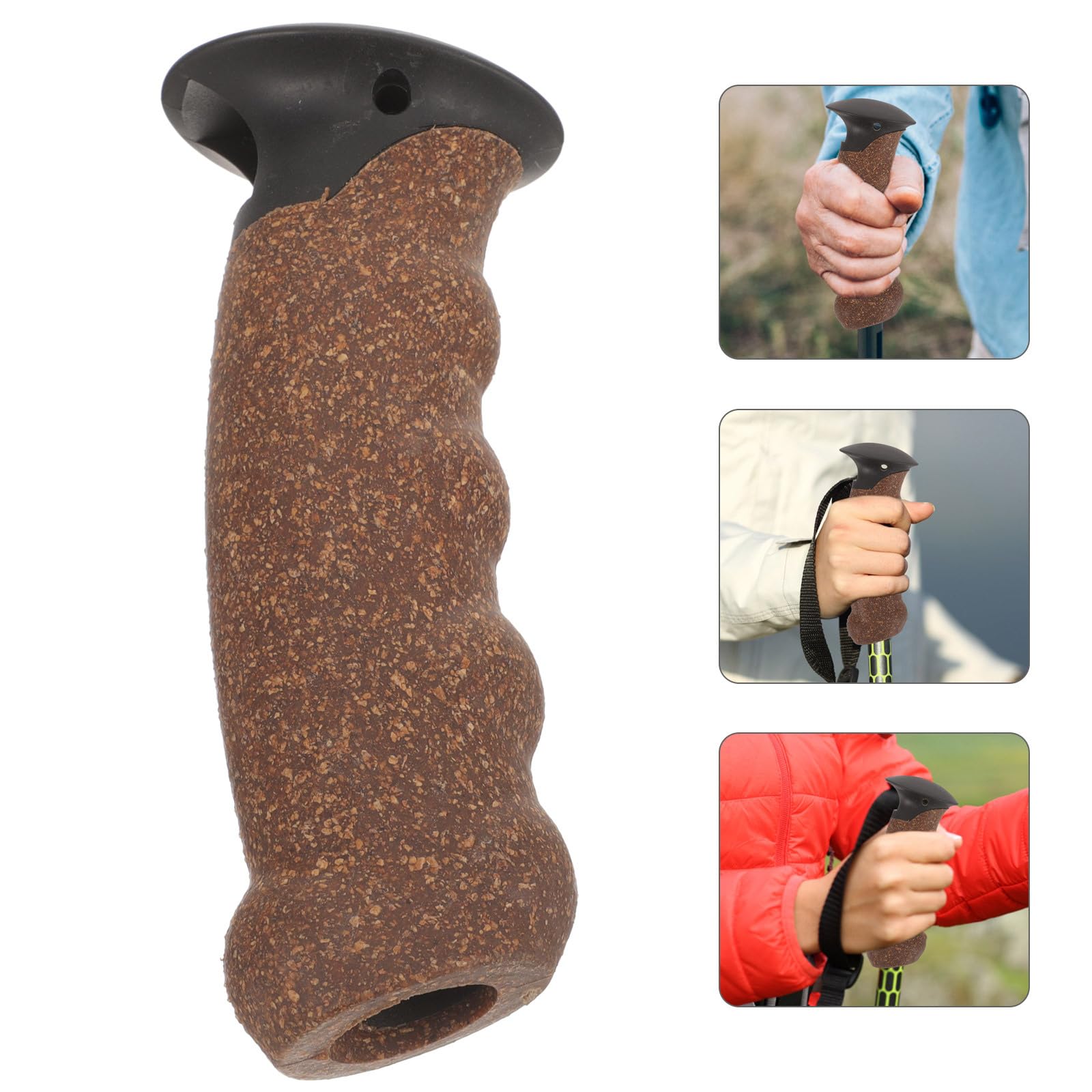 Toddmomy trekking pole handle ergonomic design supports natural hand posture