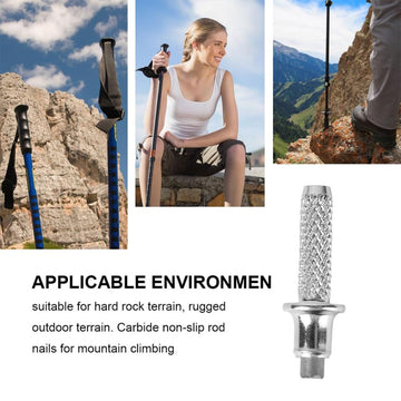 Toddmomy tungsten steel trekking pole tip what you get in the pack