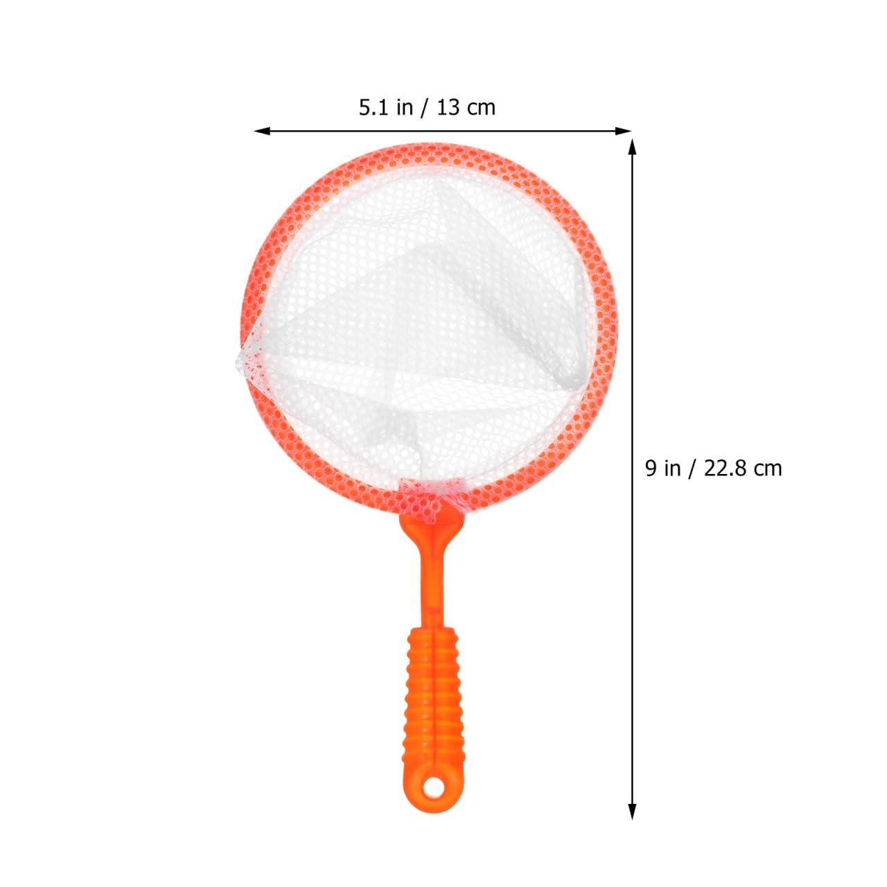 Small fish net in use for aquarium or bathtub play