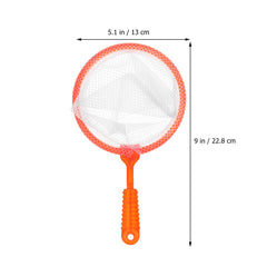 Small fish net in use for aquarium or bathtub play