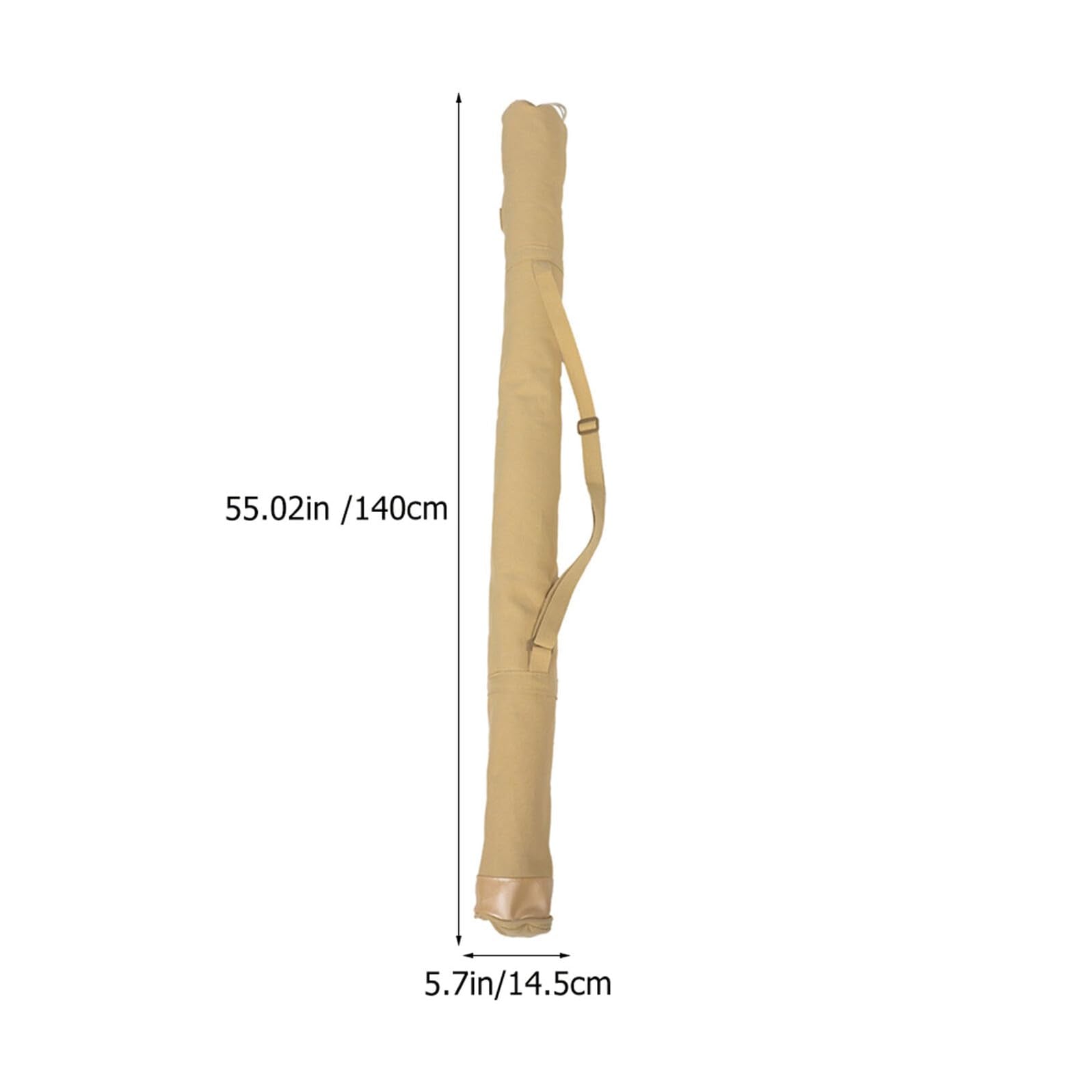 Toddmomy canvas fishing rod bag open view highlights easy access on outdoor trips.