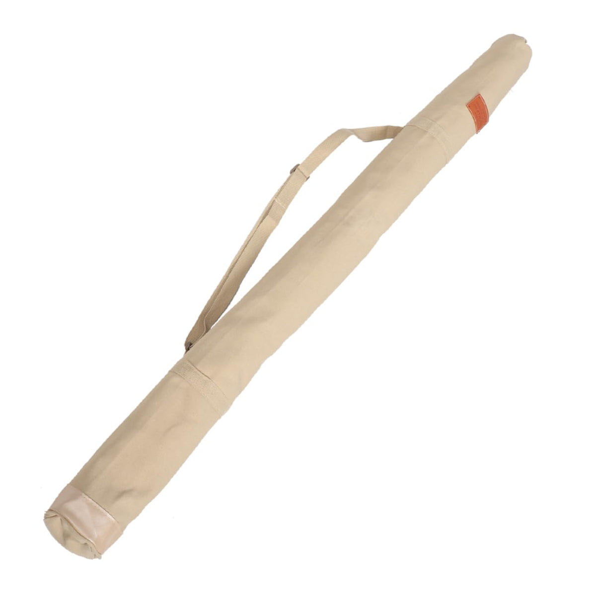 Toddmomy fishing rod protector tube exterior shows rugged canvas for safe transport.
