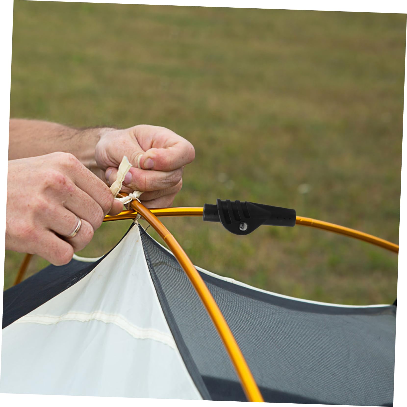 Toddmomy portable tent pole support keeps setups stable anywhere.