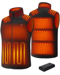 TODWARM men's heated vest front view showing quick warmth for on-the-go wear.
