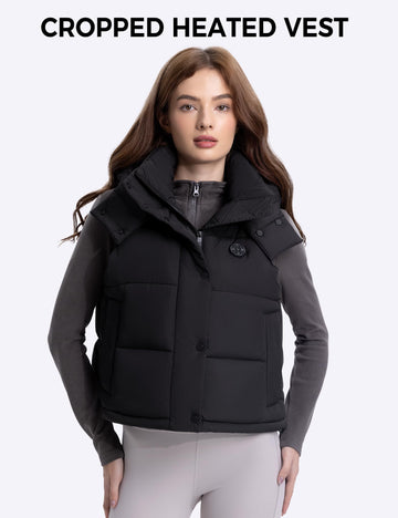 TODWARM side-view of heated vest illustrates 360° warmth coverage.