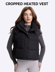 TODWARM side-view of heated vest illustrates 360° warmth coverage.