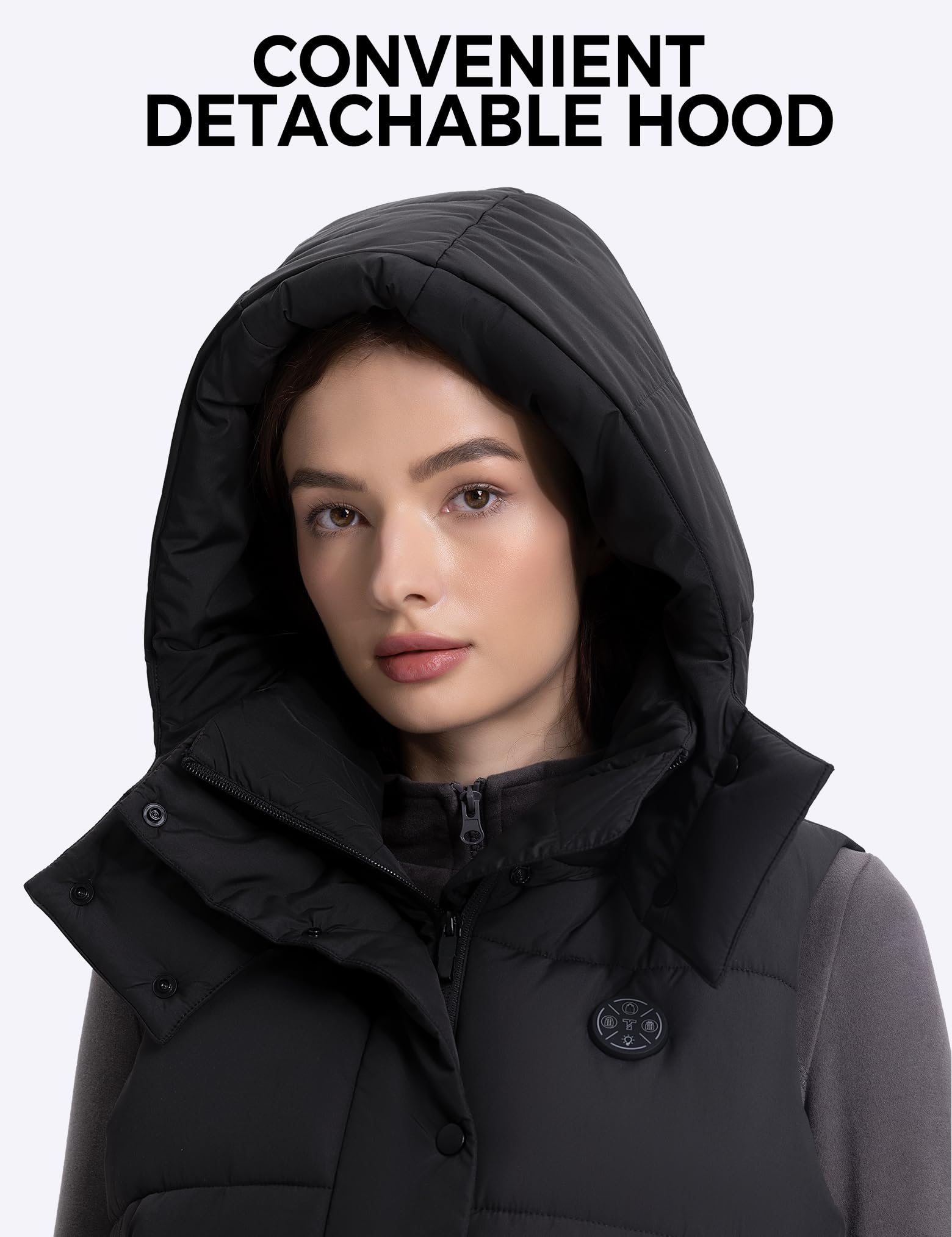 TODWARM windproof outer layer blocks wind while keeping you comfortable.