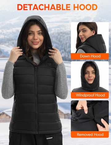 TODWARM heated vest with zippered pocket stores small items securely