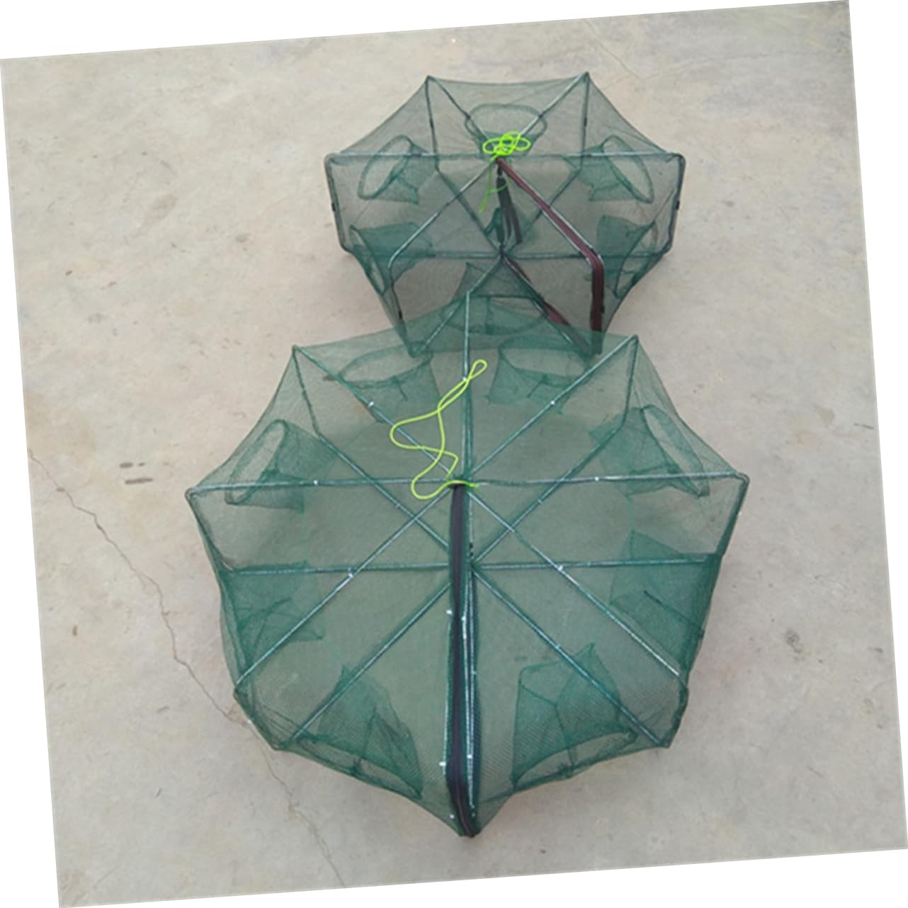 TOGEVAL 6-holes portable net with auto-open pull string for simple use