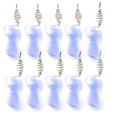 TOGEVAL night fishing net with luminous beads improves nighttime visibility.