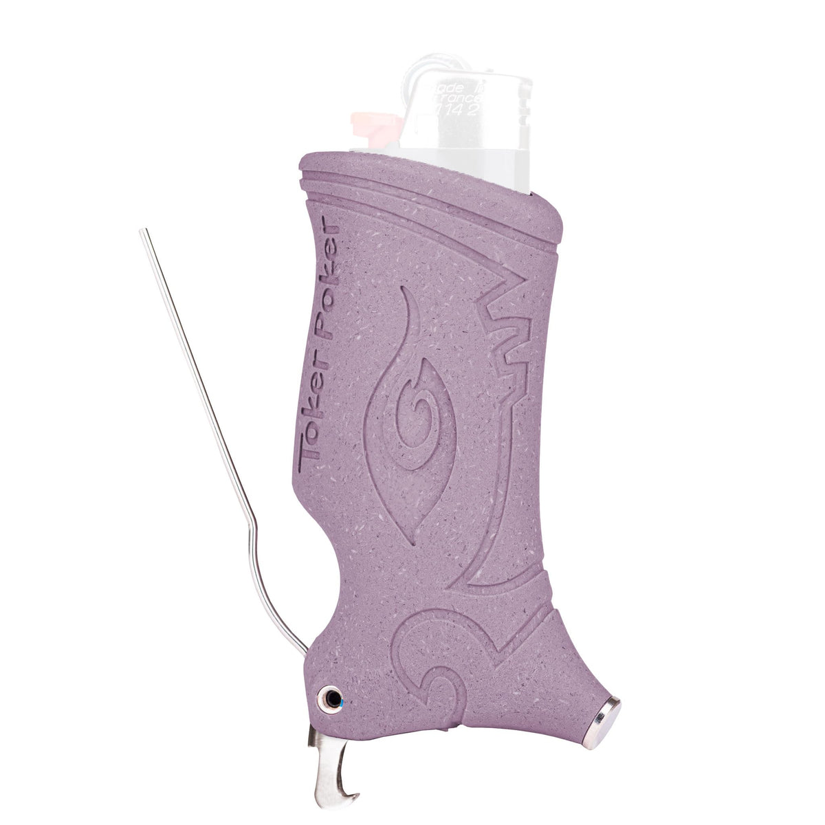 Toker Poker bottle opener plum finish for quick access outdoors.