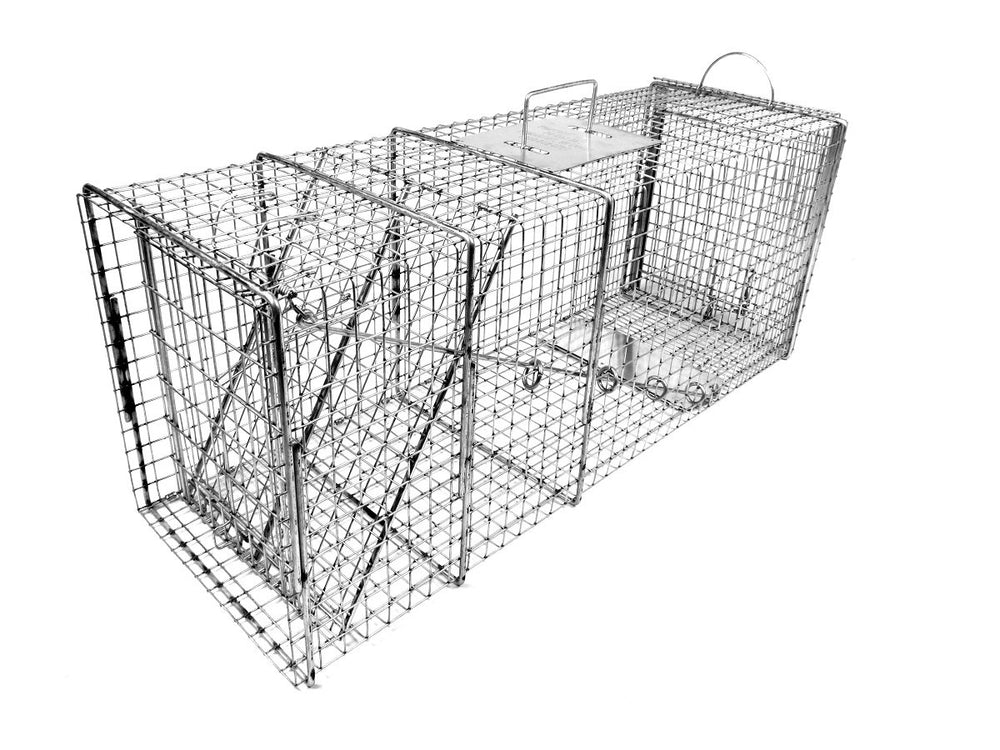 Tomahawk Live Trap Model 609 front view shows bait saver design for secure bait
