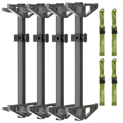 Tomaki aluminum hunting sticks non-slip bracket provides secure footing on branches
