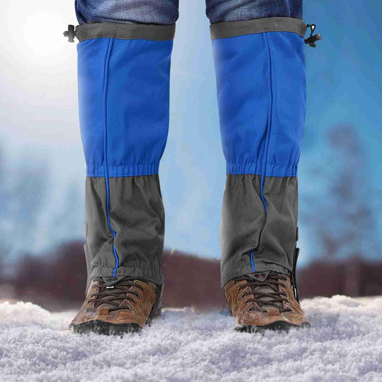 Tomedny hiking gaiters adjustable fit stay snug on various boot sizes.